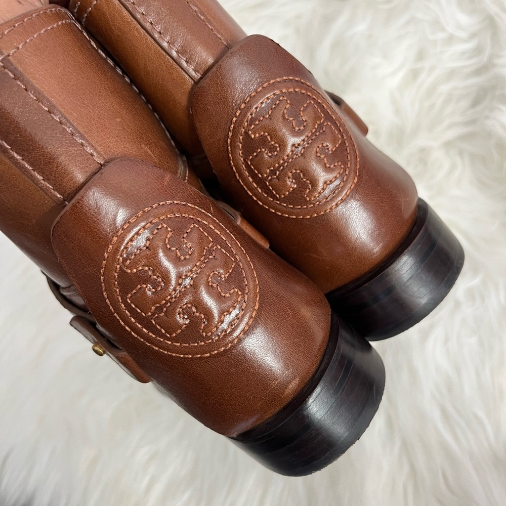Like New Tory Burch Booties in Almond Color